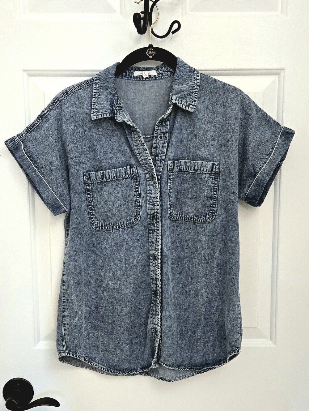 Maurices blue chambray denim shirt XS
